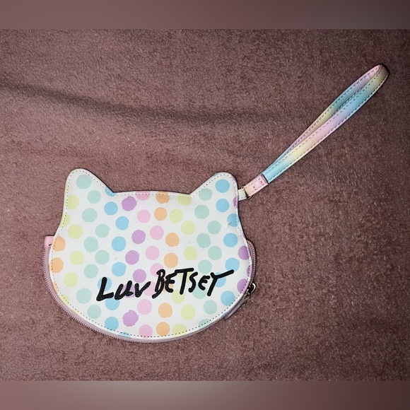 Betsy Johnson Wristlet Cat Purse - Picture 2 of 3